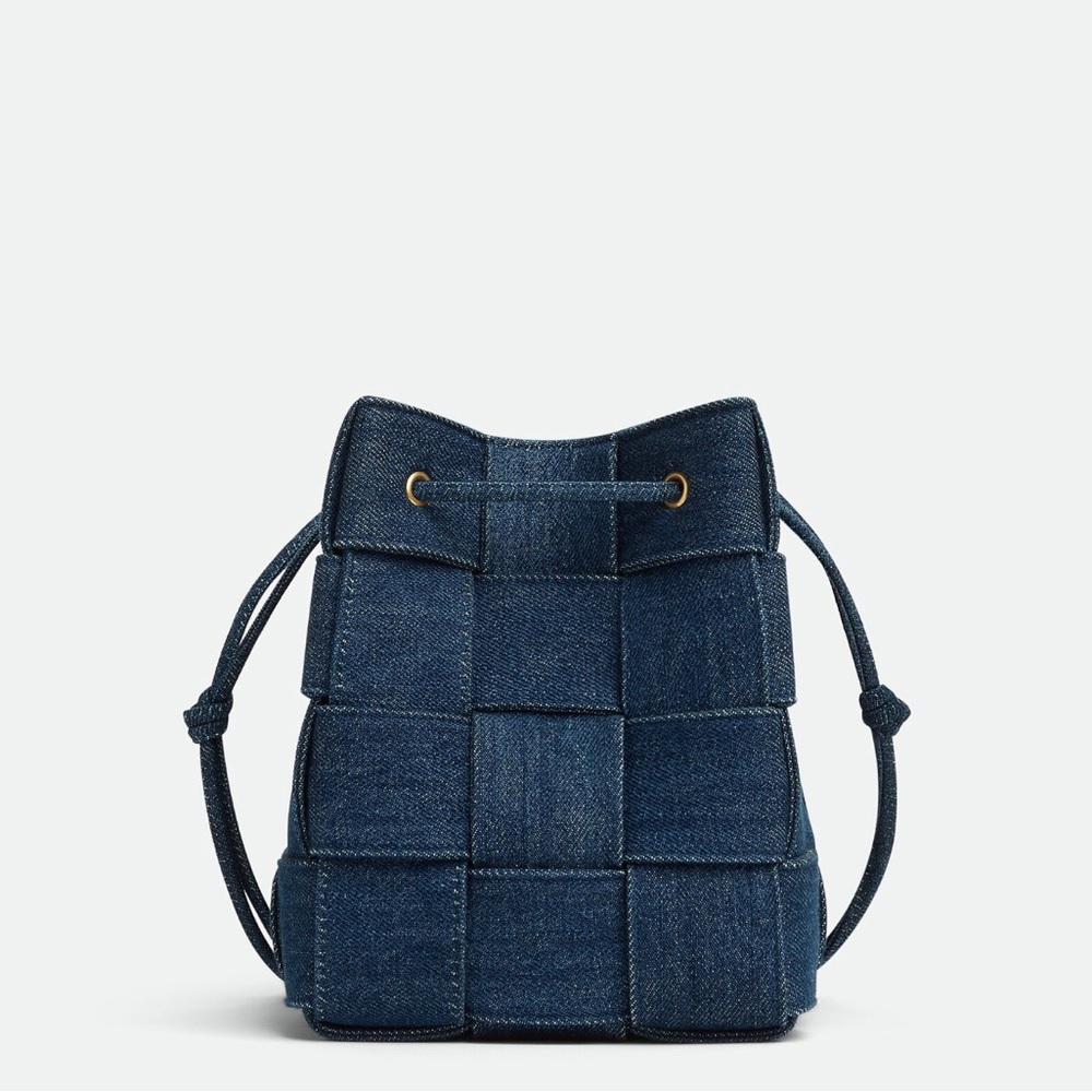 Bottega denim cassette bucket